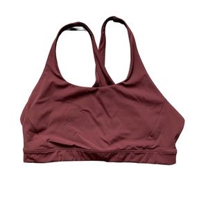 Alwrld Maroon Cross Back Sports Bra L